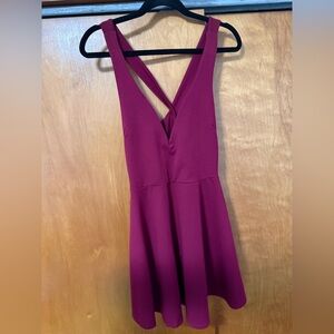 Elegant Burgundy Sleeveless Dress